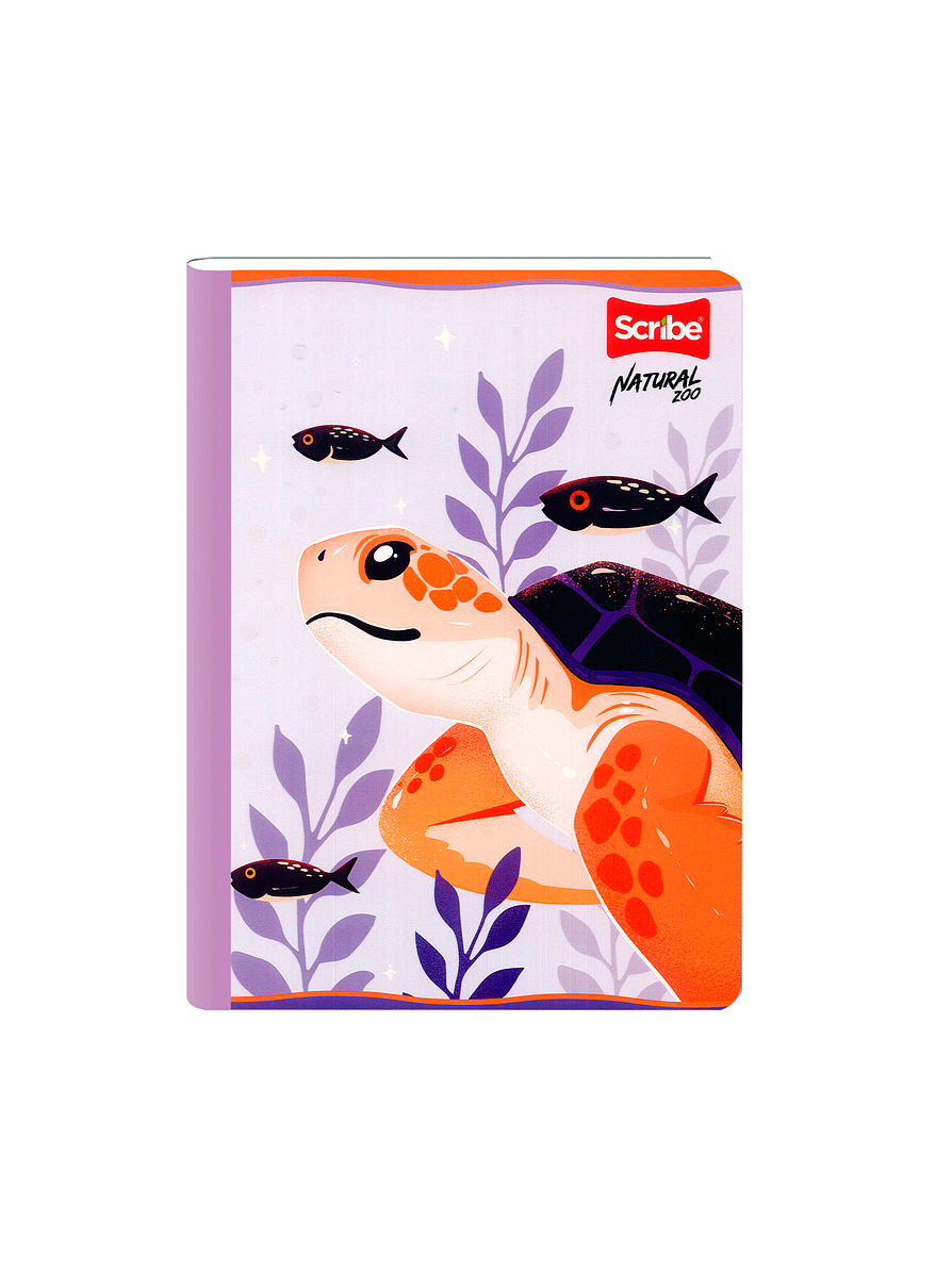 Cuaderno Cosido Natural Zoo 50 Hojas Cuadros 3