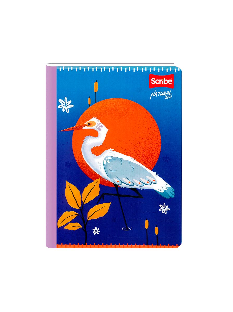 Cuaderno Cosido Natural Zoo 50 Hojas Cuadros 4