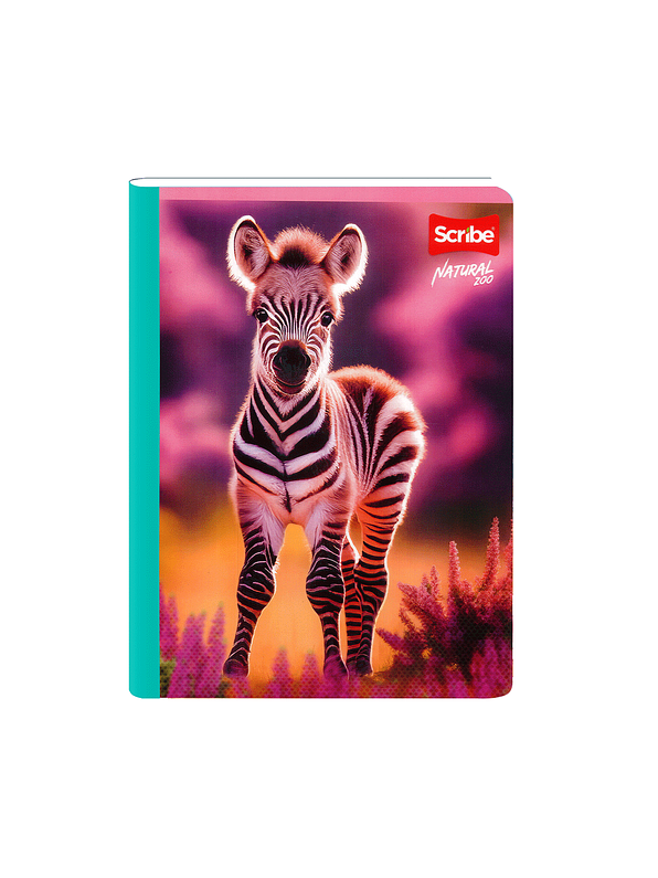Cuaderno Cosido Natural Zoo 50 Hojas Cuadros 6