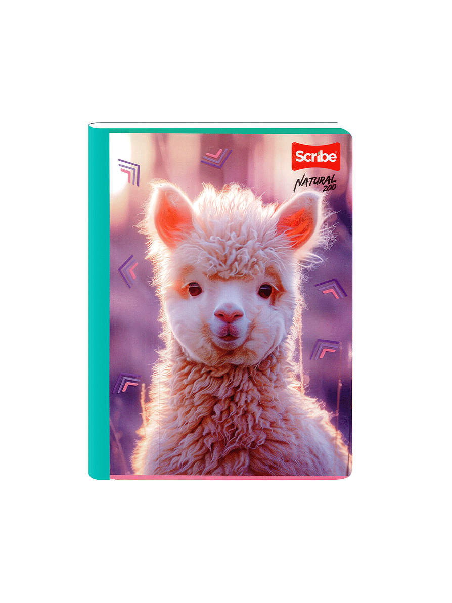 Cuaderno Cosido Natural Zoo 50 Hojas Cuadros 7