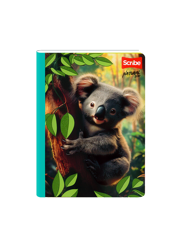 Cuaderno Cosido Natural Zoo 50 Hojas Cuadros 9