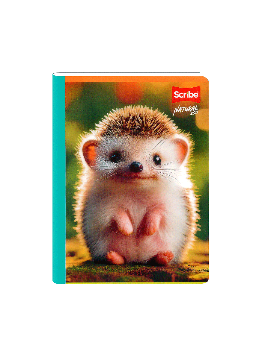 Cuaderno Cosido Natural Zoo 50 Hojas Cuadros 12