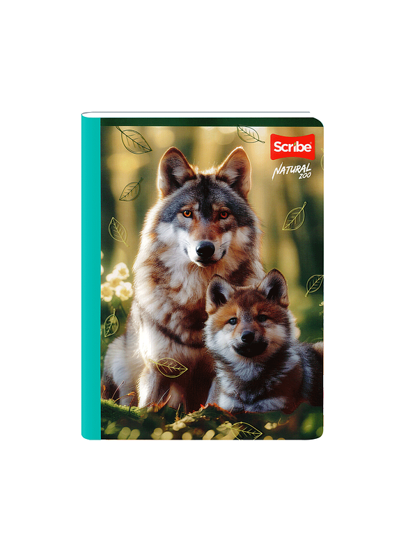 Cuaderno Cosido Natural Zoo 50 Hojas Cuadros 13