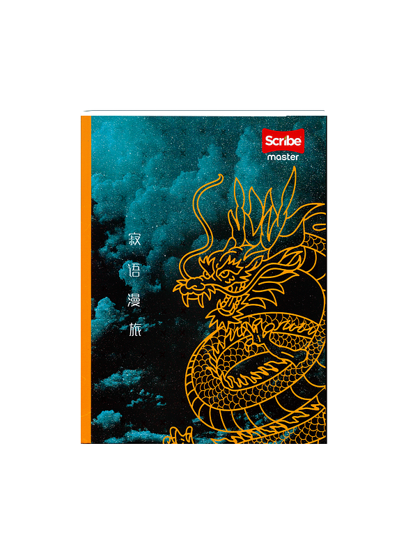 Cuaderno Cosido Masculino Pasta Dura Master Mas 100 Hojas  4