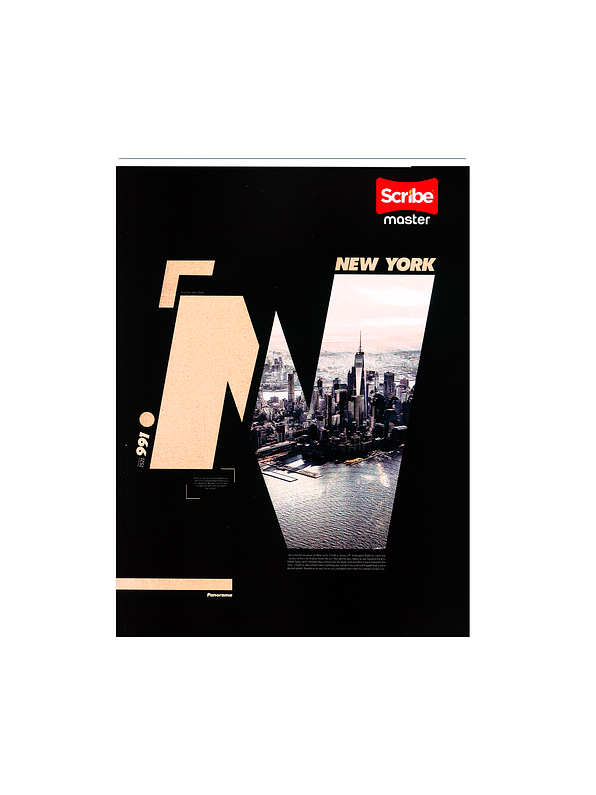 Cuaderno Cosido Masculino Pasta Dura Master Mas 100 Hojas  7