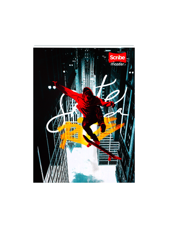 Cuaderno Cosido Masculino Pasta Dura Master Mas 100 Hojas  8