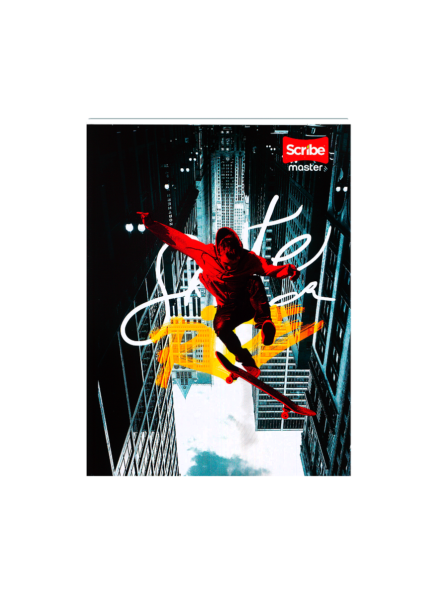 Cuaderno Cosido Masculino Pasta Dura Master Mas 100 Hojas  8