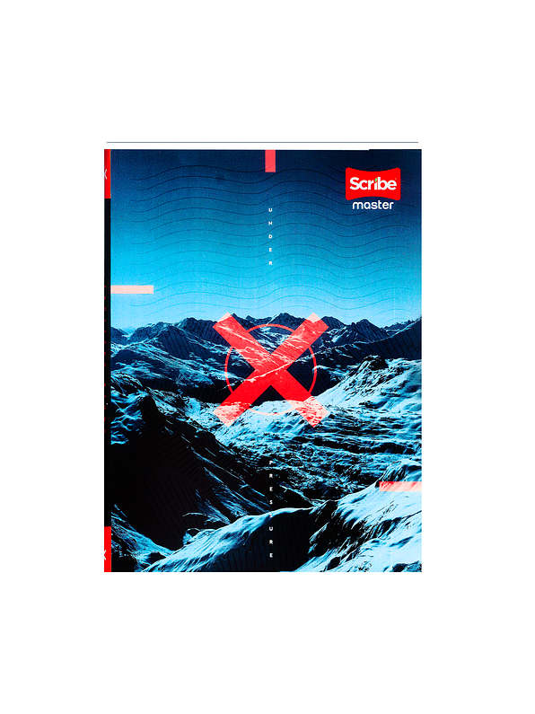 Cuaderno Cosido Masculino Pasta Dura Master Mas 100 Hojas  9