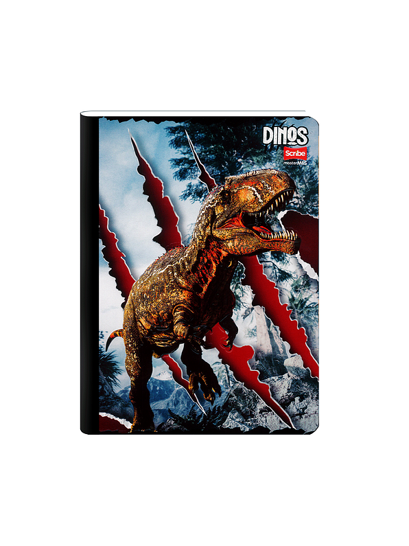 Cuaderno Cosido Dinos 100 Hojas Cuadros 2