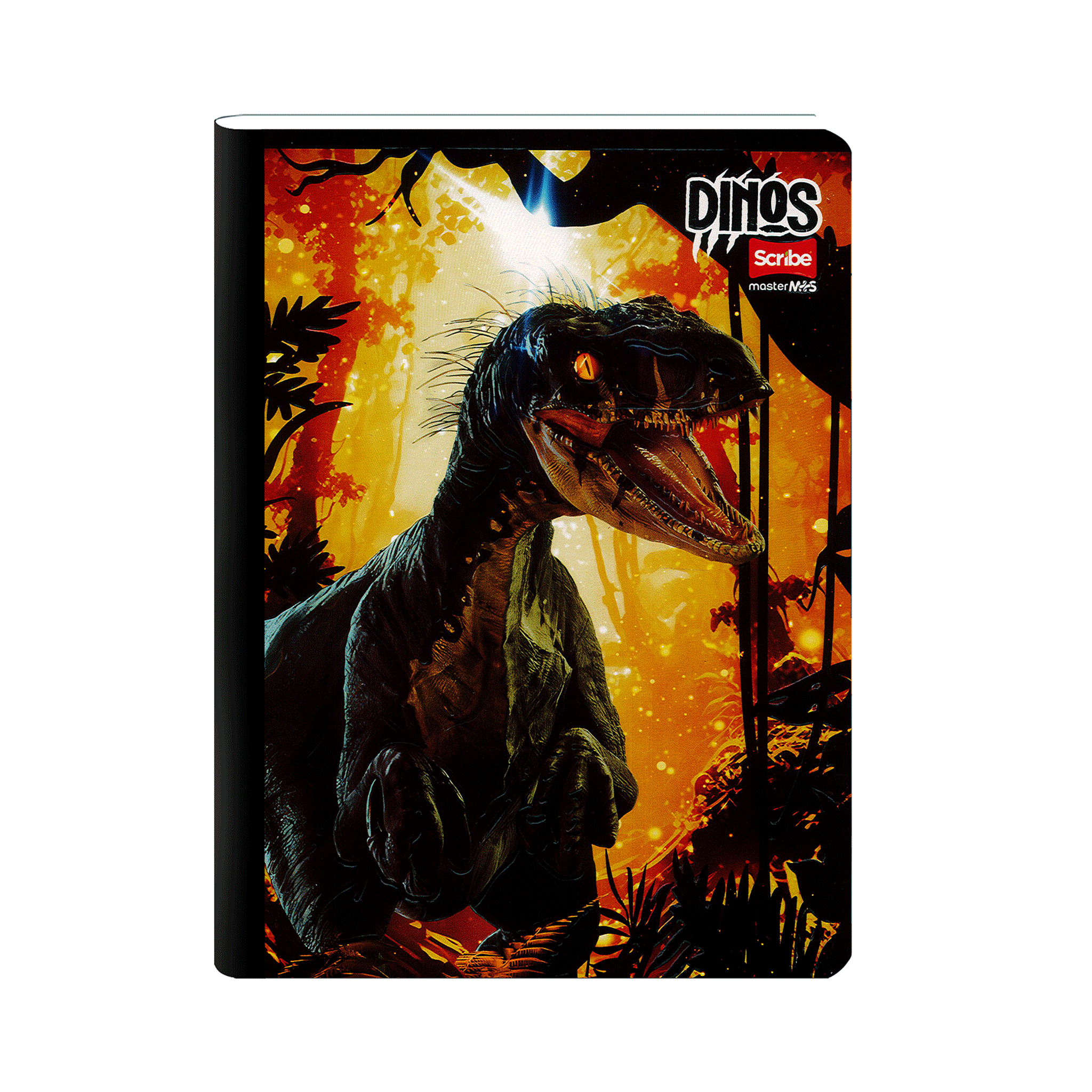 Cuaderno Cosido Dinos 100 Hojas Cuadros 4