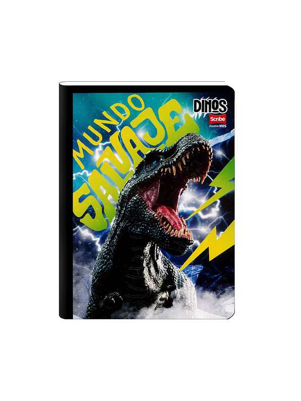 Cuaderno Cosido Dinos 100 Hojas Cuadros 5