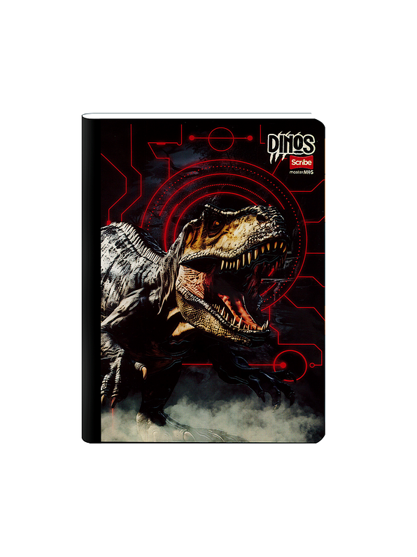 Cuaderno Cosido Dinos 100 Hojas Cuadros 6