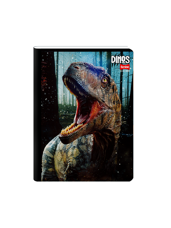 Cuaderno Cosido Dinos 100 Hojas Cuadros 9
