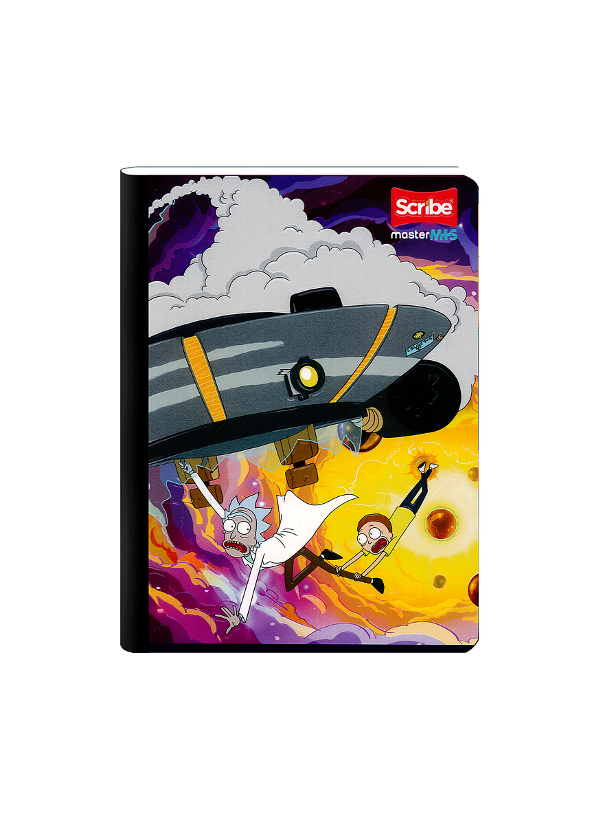 Cuaderno Cosido Rick And Morty 100 Hojas Cuadros 3