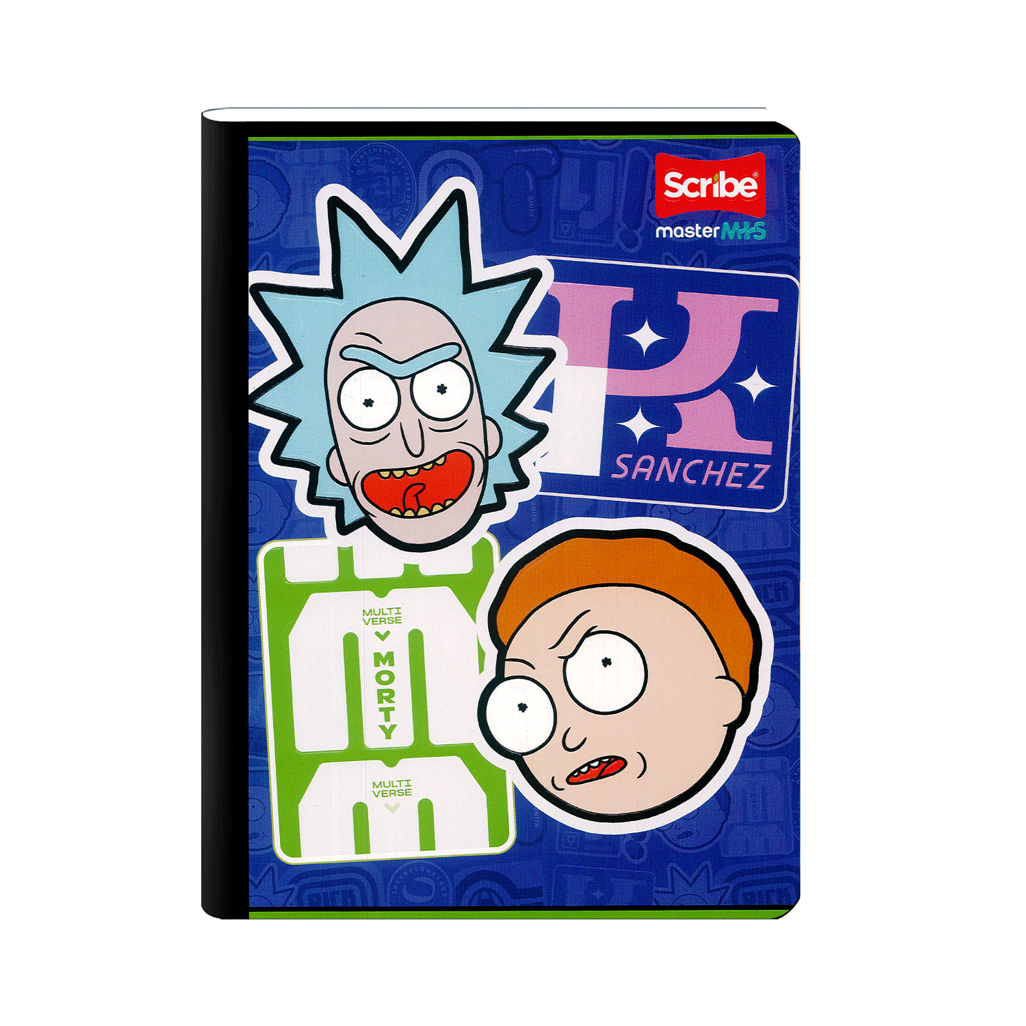 Cuaderno Cosido Rick And Morty 100 Hojas Cuadros 4