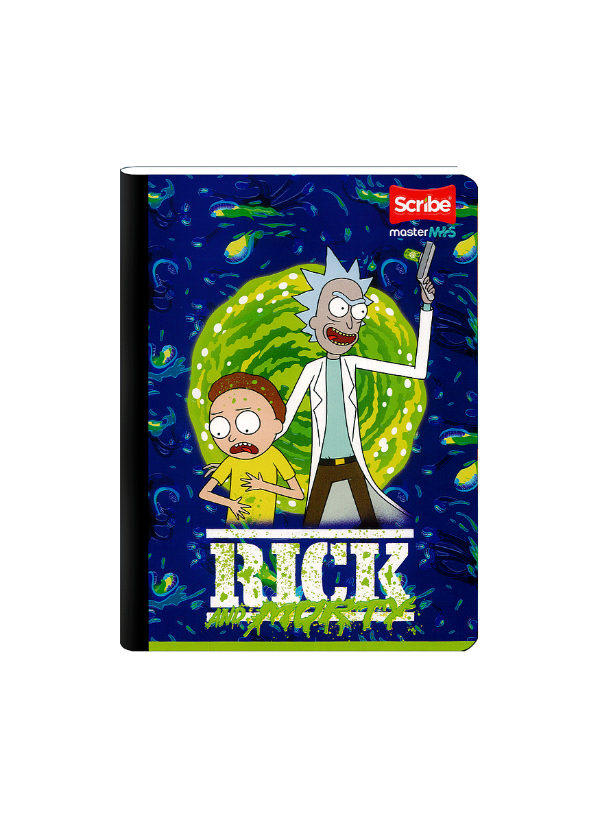 Cuaderno Cosido Rick And Morty 100 Hojas Cuadros 7