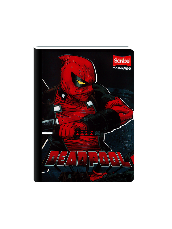 Cuaderno Cosido Deadpool 50 Hojas Cuadros  2
