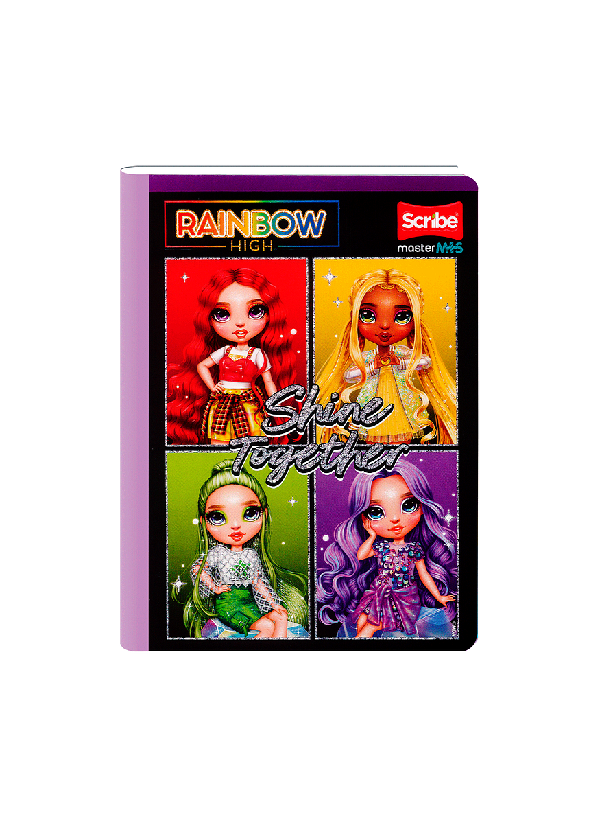 Cuaderno Cosido Rainbow High 50 Hojas Cuadros  2