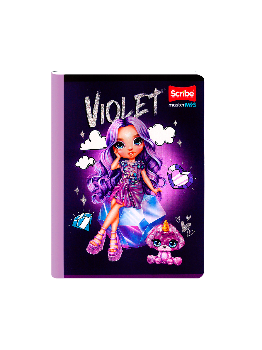 Cuaderno Cosido Rainbow High 50 Hojas Cuadros  3