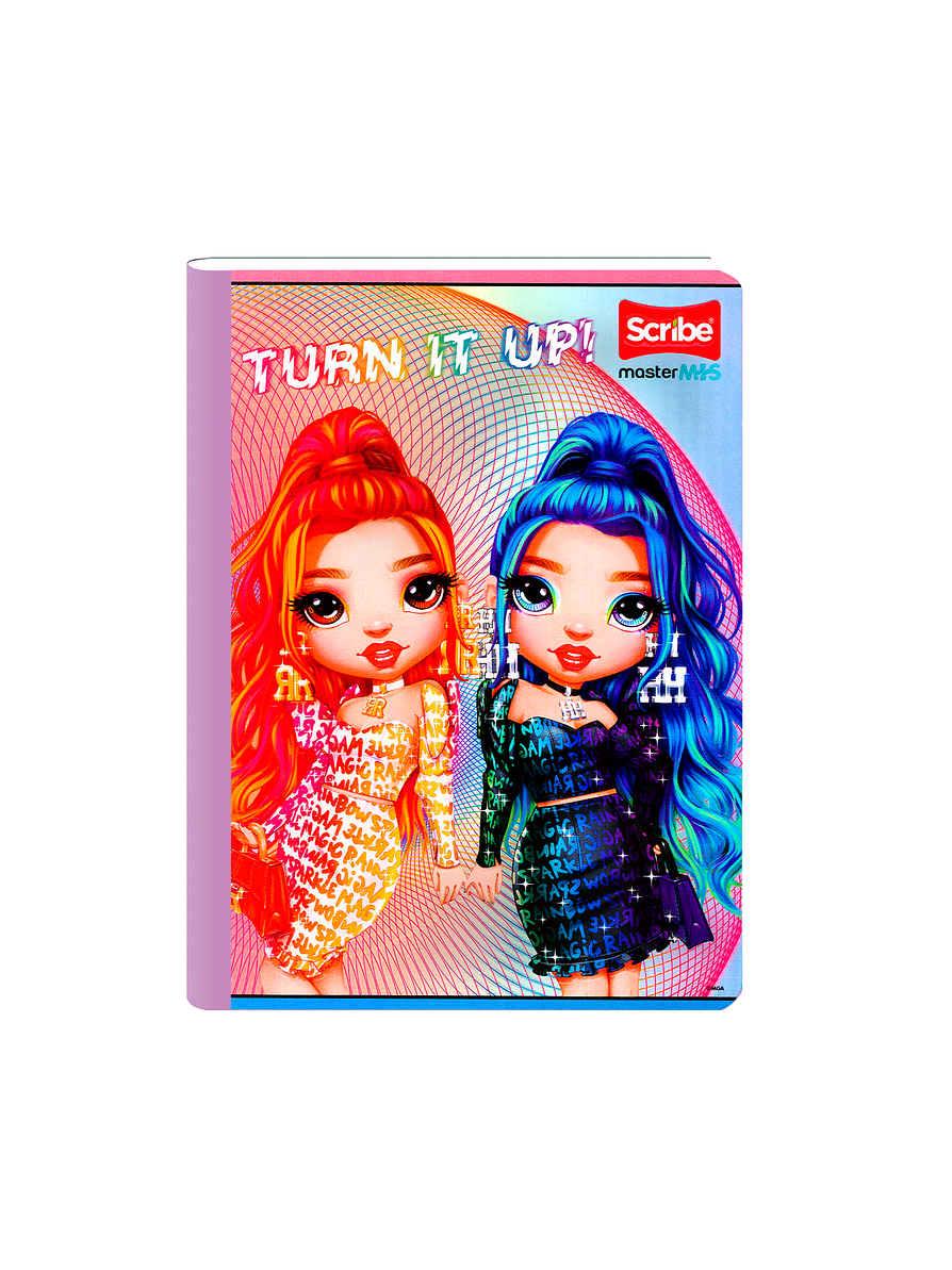 Cuaderno Cosido Rainbow High 50 Hojas Cuadros  7