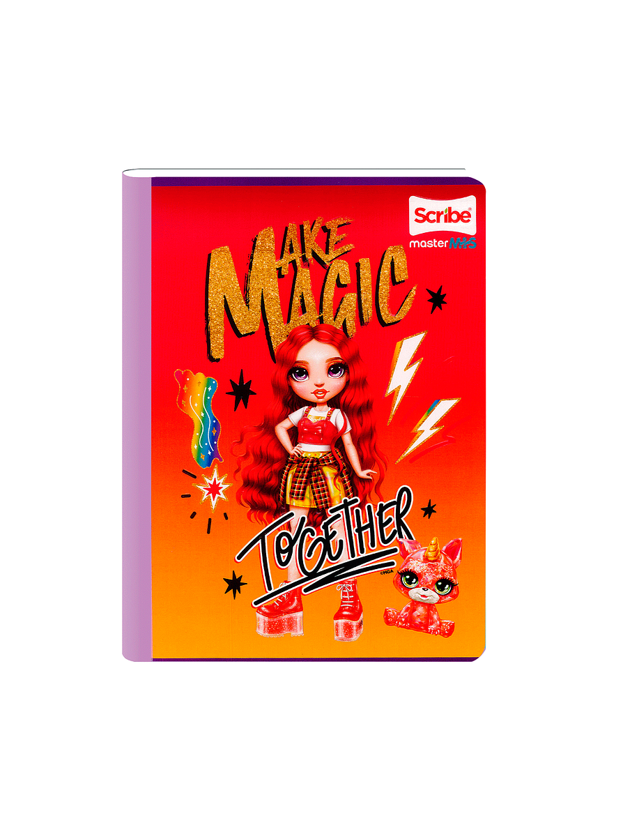 Cuaderno Cosido Rainbow High 50 Hojas Cuadros  11