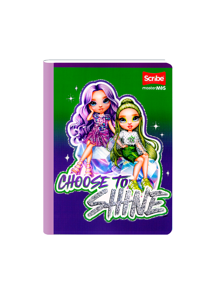 Cuaderno Cosido Rainbow High 50 Hojas Cuadros  12