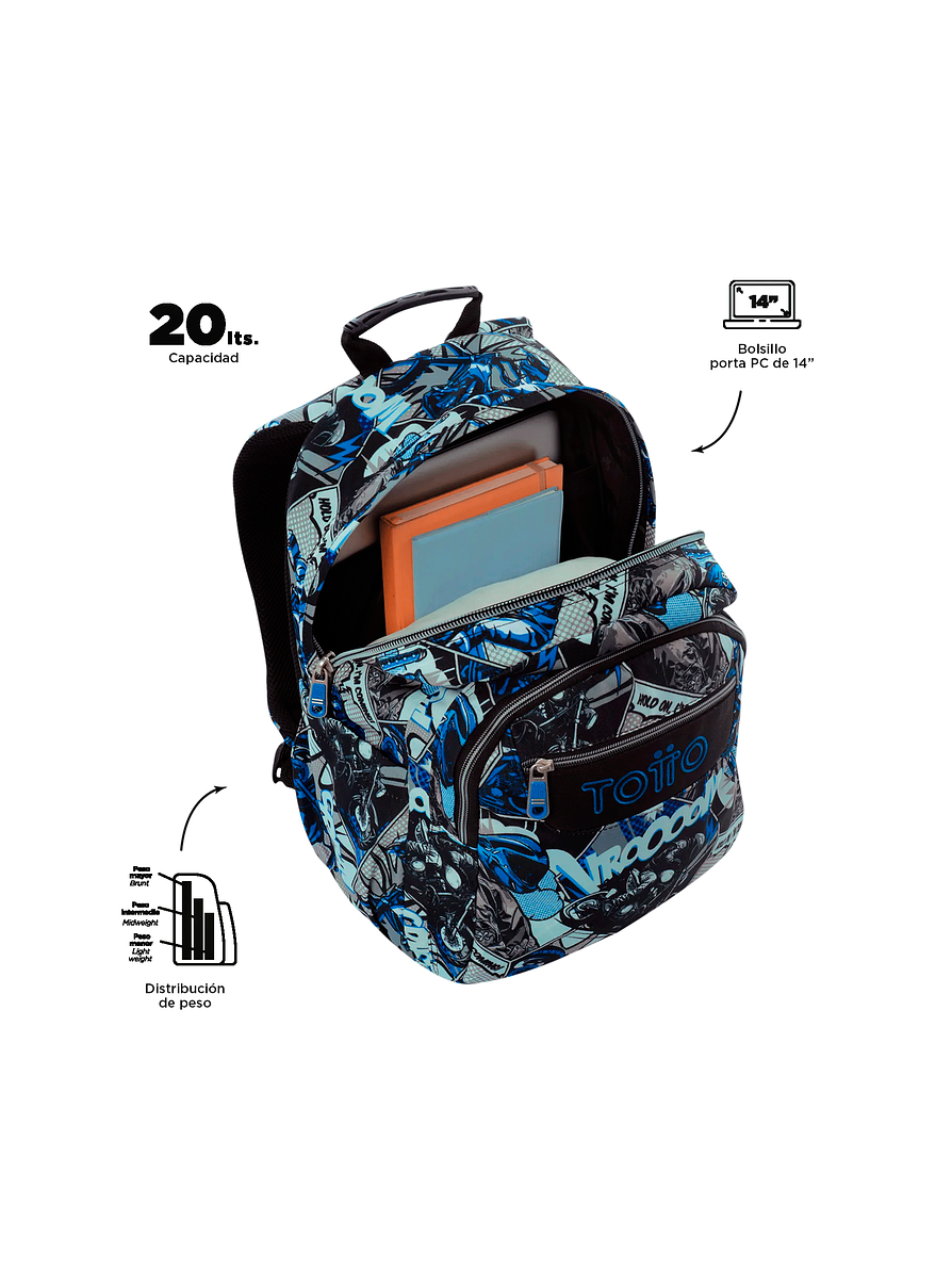 Morral Totto Juvenil Porta PC 14
