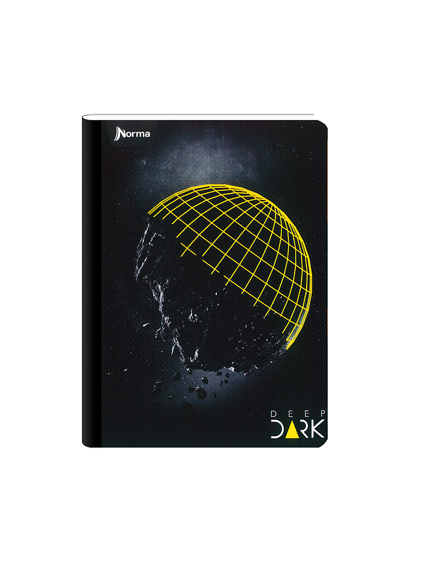 Cuaderno Cosido Deep Dark 50 Hojas Cuadros 1