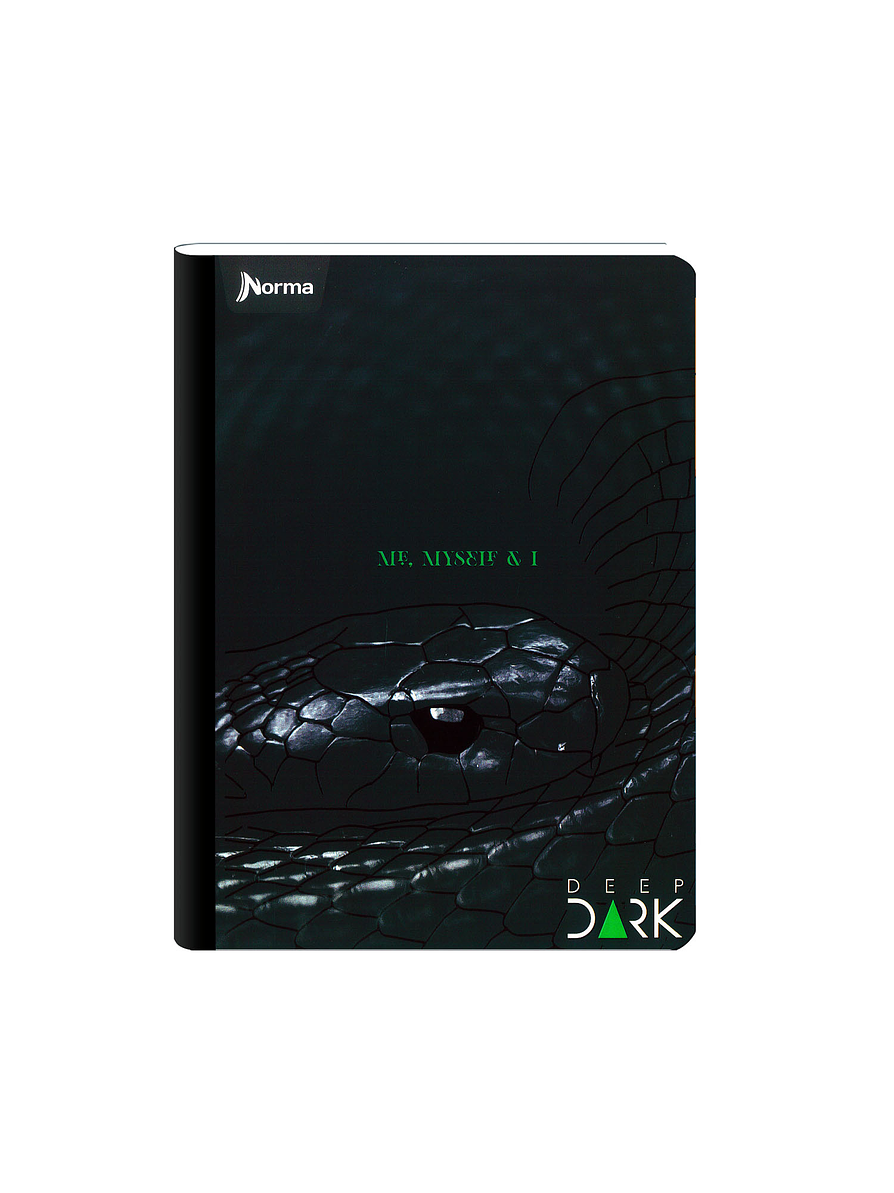 Cuaderno Cosido Deep Dark 50 Hojas Cuadros 8