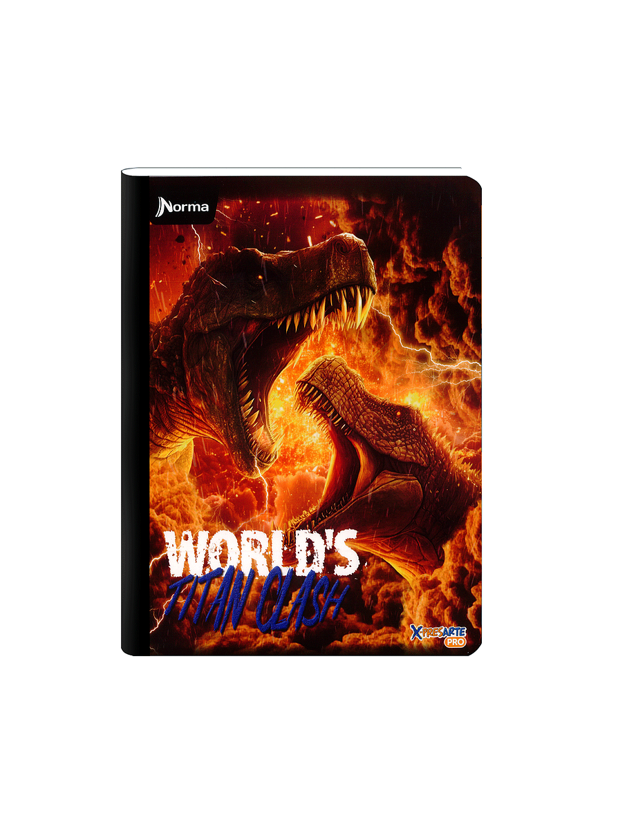 Cuaderno Cosido Dinosaurios 100 Hojas Cuadros 2