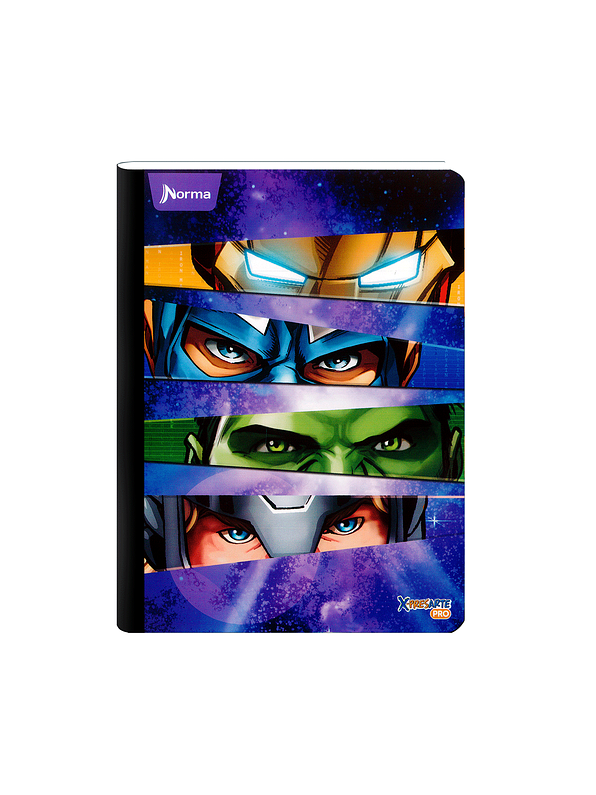 Cuaderno Cosido Norma Avengers 50 Hojas Cuadros 2