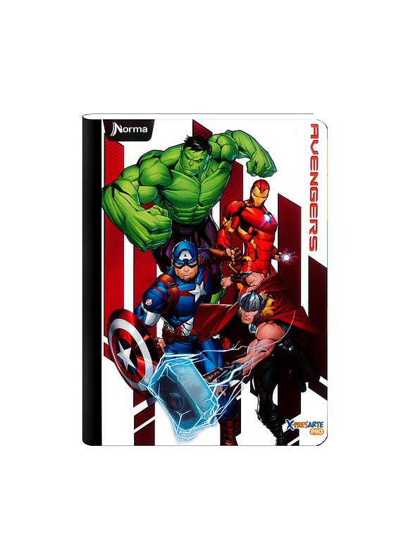 Cuaderno Cosido Norma Avengers 50 Hojas Cuadros 3
