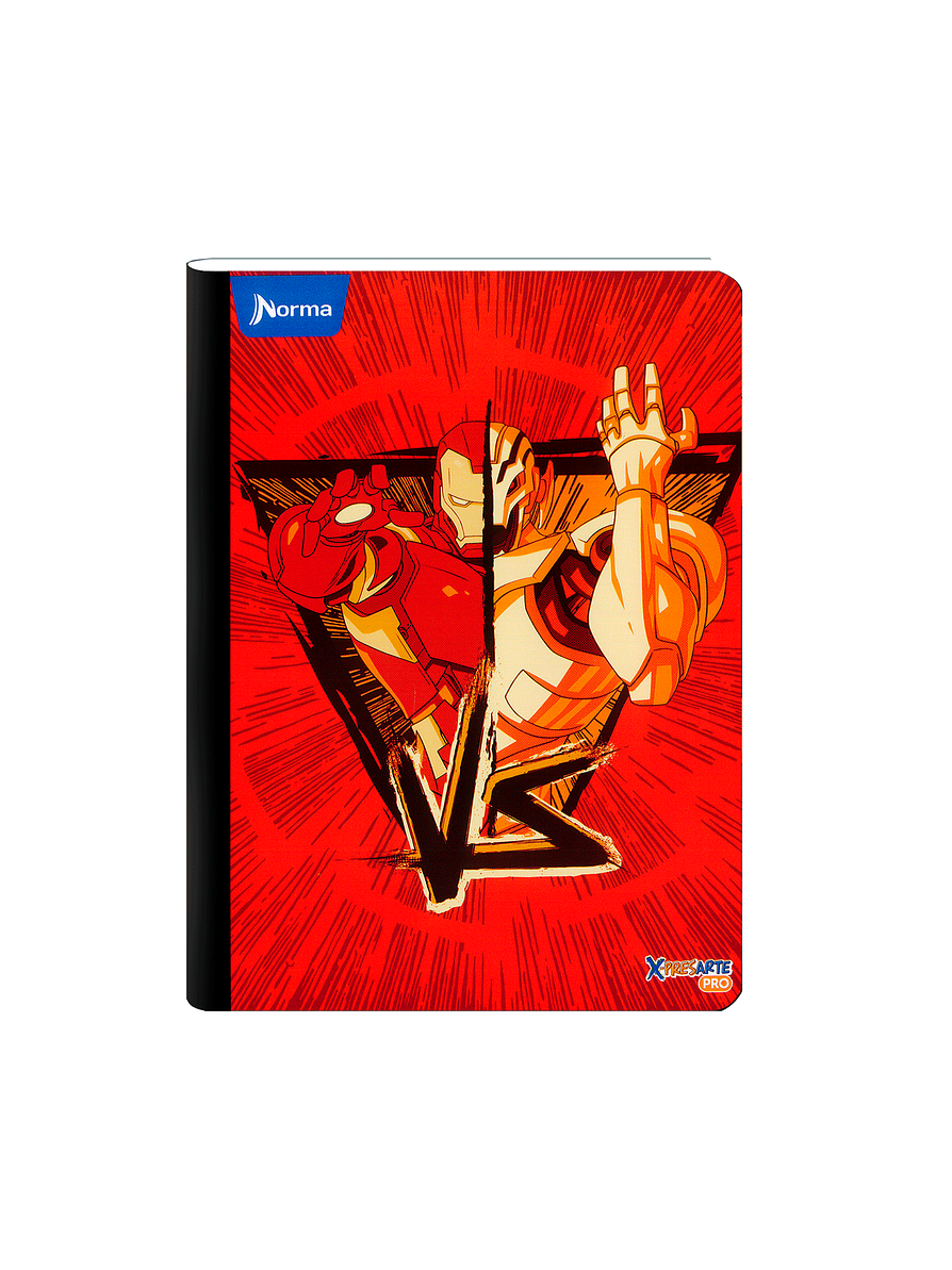 Cuaderno Cosido Norma Avengers 50 Hojas Cuadros 4
