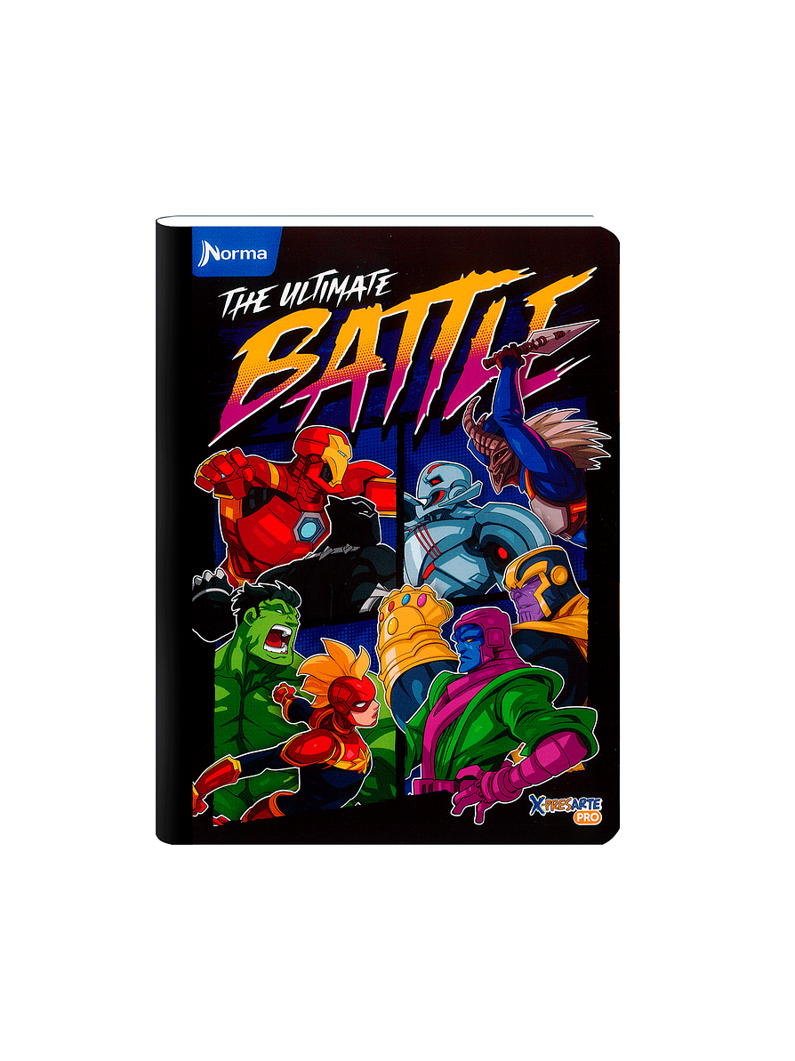 Cuaderno Cosido Norma Avengers 50 Hojas Cuadros 6