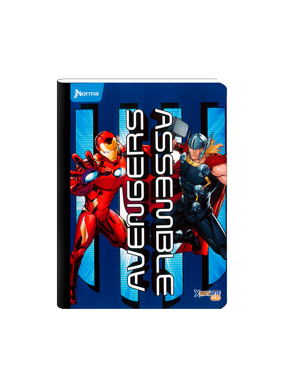 Cuaderno Cosido Norma Avengers 50 Hojas Cuadros 7