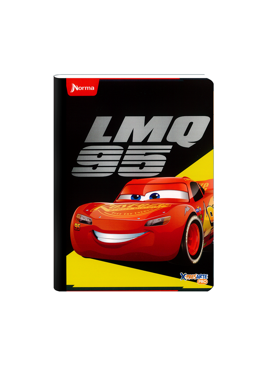 Cuaderno Cosido Norma Cars 50 Hojas Cuadros 4