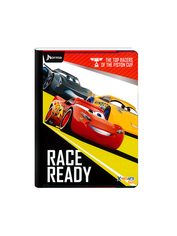 Cuaderno Cosido Norma Cars 50 Hojas Cuadros 8