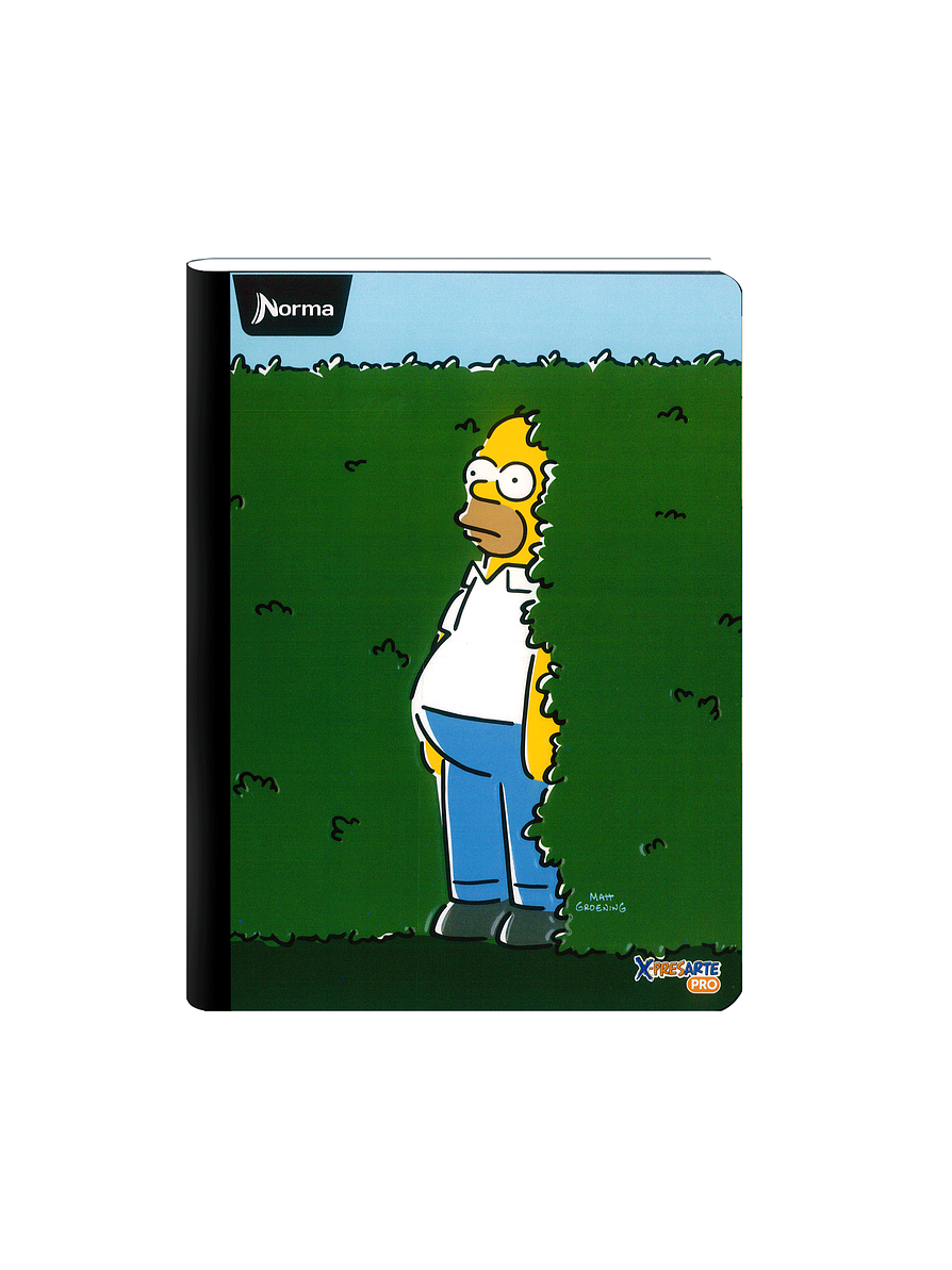 Cuaderno Cosido Norma X-Presarte Simpsons 50 Hojas Cuadros 1