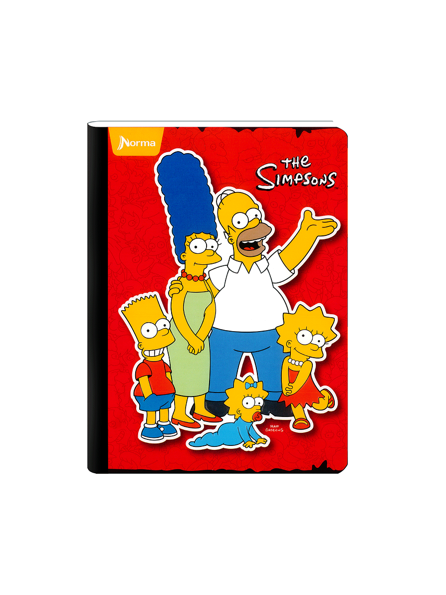 Cuaderno Cosido Norma X-Presarte Simpsons 50 Hojas Cuadros 3