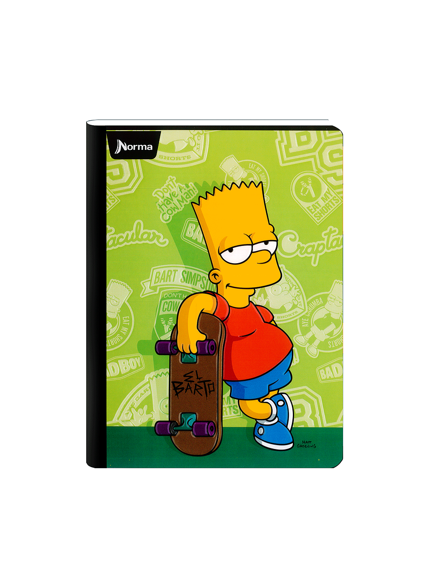 Cuaderno Cosido Norma X-Presarte Simpsons 50 Hojas Cuadros 6