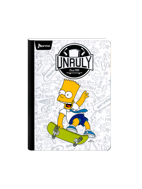 Cuaderno Cosido Norma X-Presarte Simpsons 50 Hojas Cuadros 9