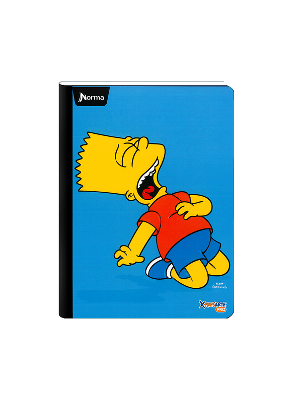 Cuaderno Cosido Norma X-Presarte Simpsons 50 Hojas Cuadros 11