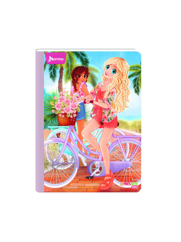 Cuaderno Cosido Norma Bonequinhas Antonia 50 Hojas Cuadros 1