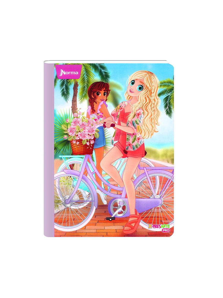 Cuaderno Cosido Norma Bonequinhas Antonia 50 Hojas Cuadros 1