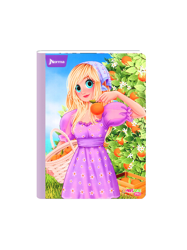 Cuaderno Cosido Norma Bonequinhas Antonia 50 Hojas Cuadros 4