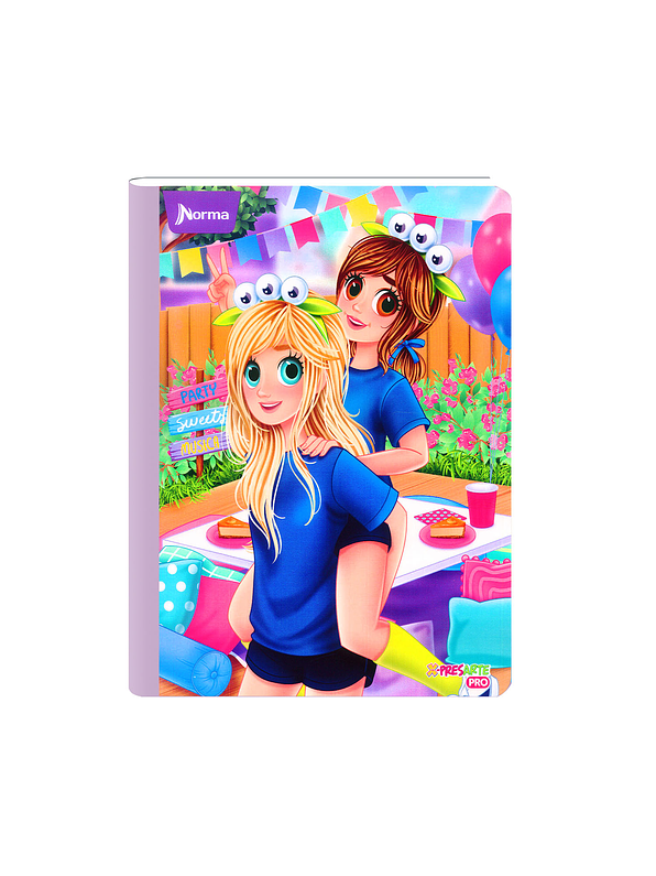 Cuaderno Cosido Norma Bonequinhas Antonia 50 Hojas Cuadros 5