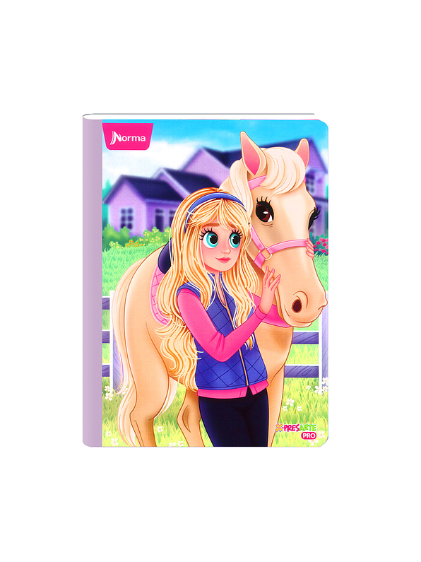 Cuaderno Cosido Norma Bonequinhas Antonia 50 Hojas Cuadros 8