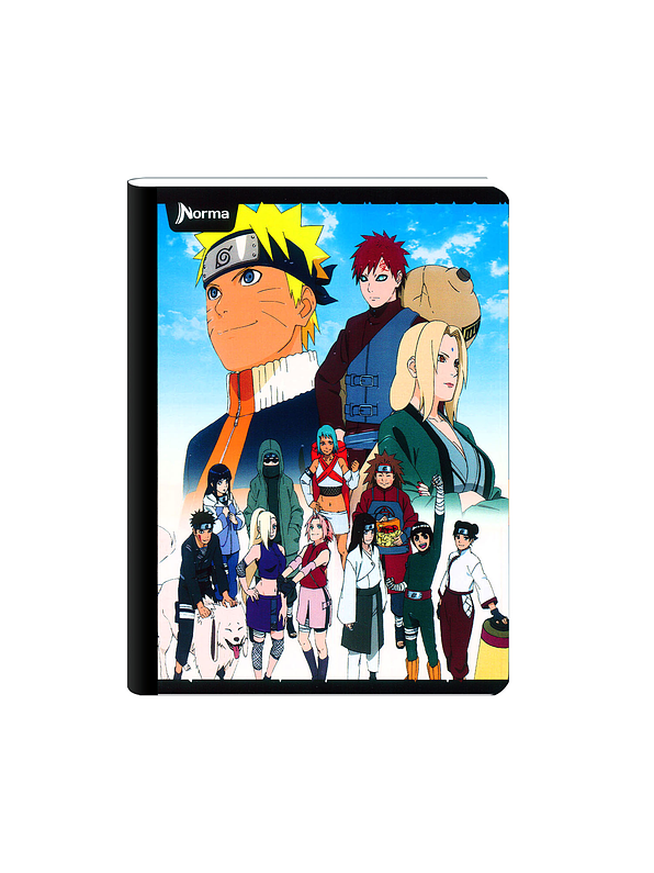 Cuaderno Cosido Naruto 100 Hojas Cuadros 4