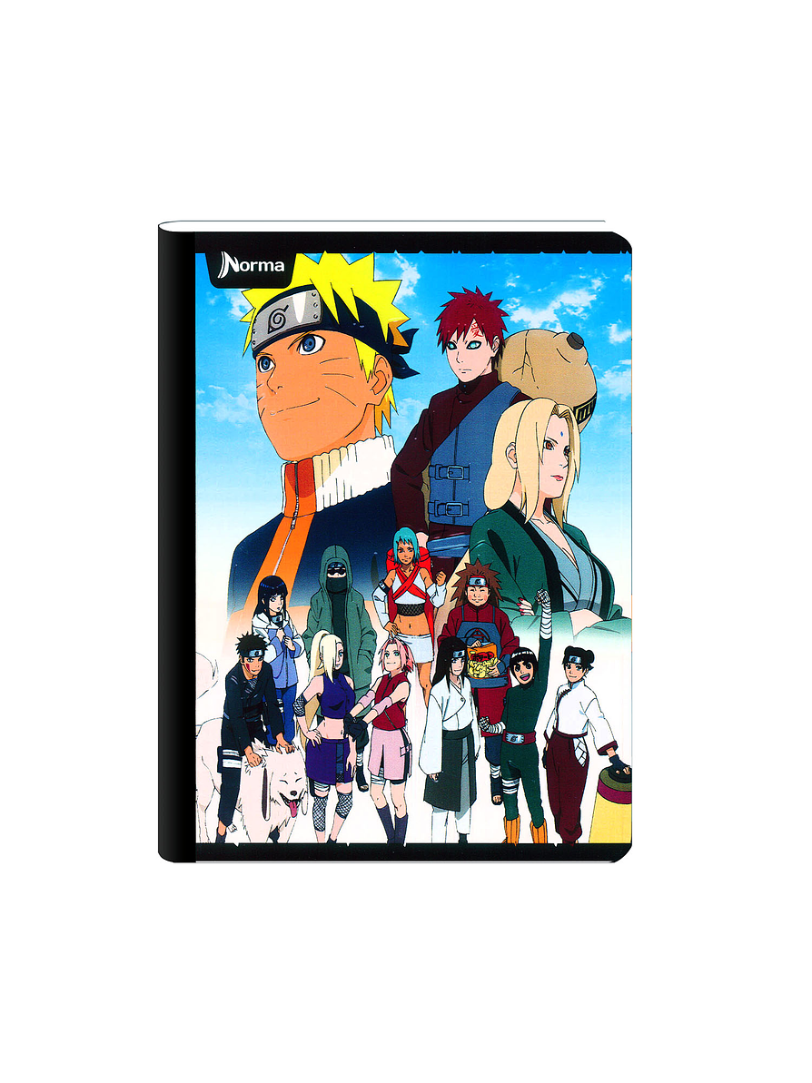Cuaderno Cosido Naruto 100 Hojas Cuadros 4