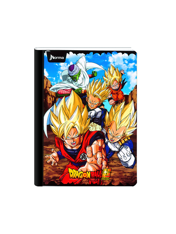 Cuaderno Cosido Norma Dragon Ball Z 100 Hojas Cuadros  7